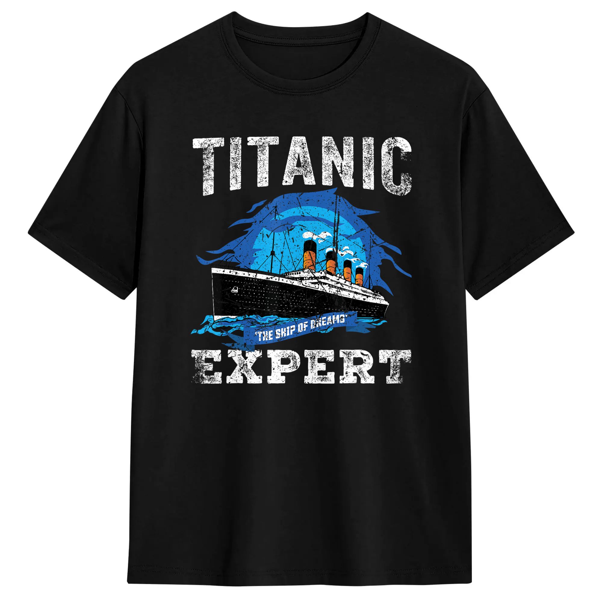Vintage Fashion Expert - Oversized T-Shirt Vintage Titanic Expert Funny