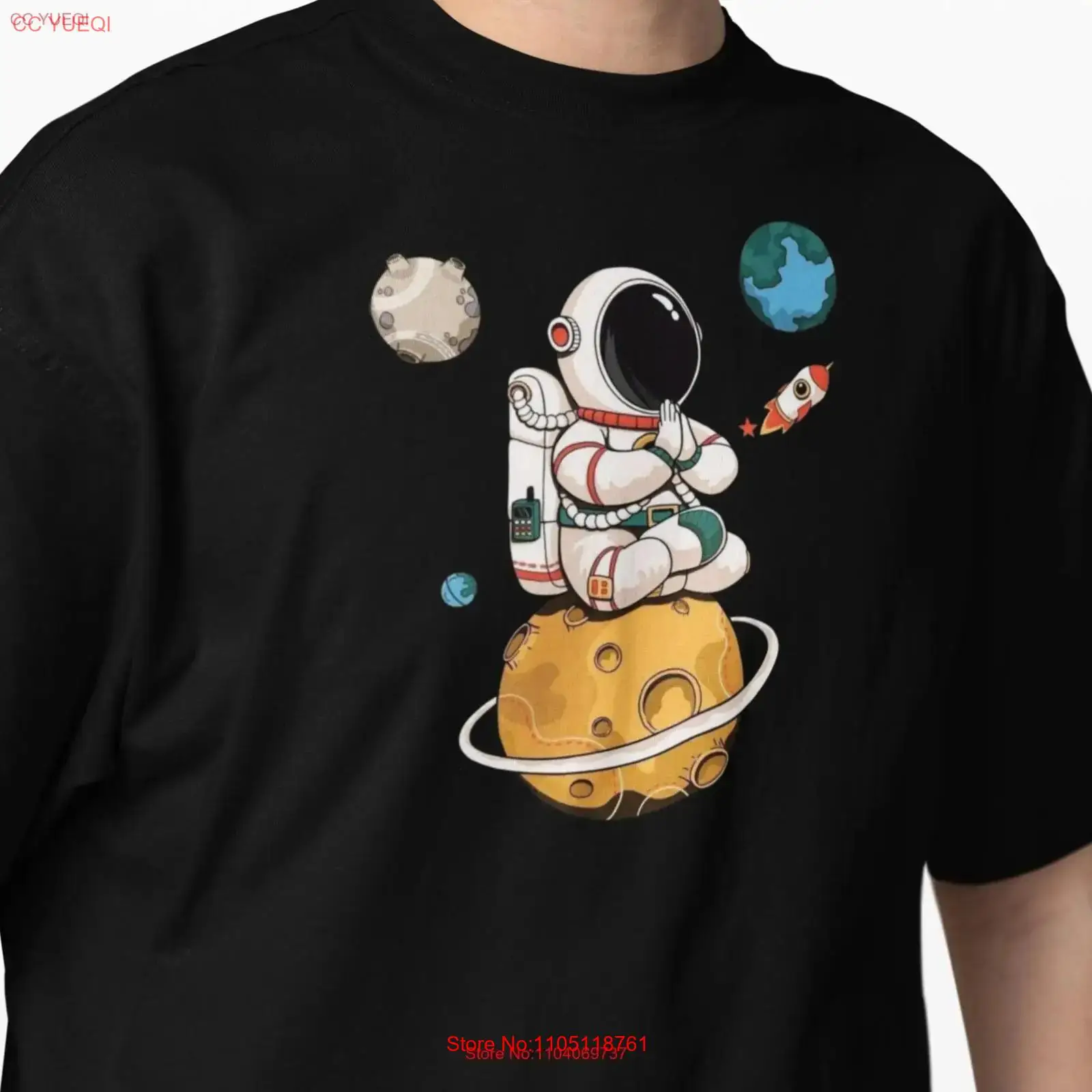 Vintage Fashion Illustration - AstronauT T Shirt Astronut Printing Heavy