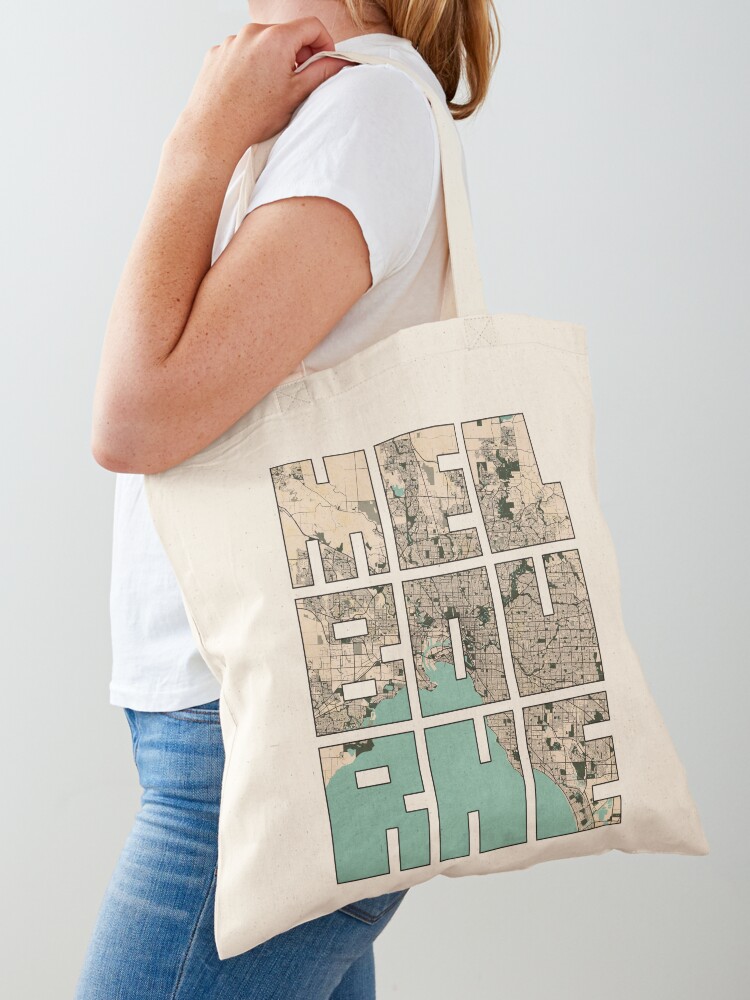 Vintage Fashion Melbourne - Melbourne City Map of Australia -