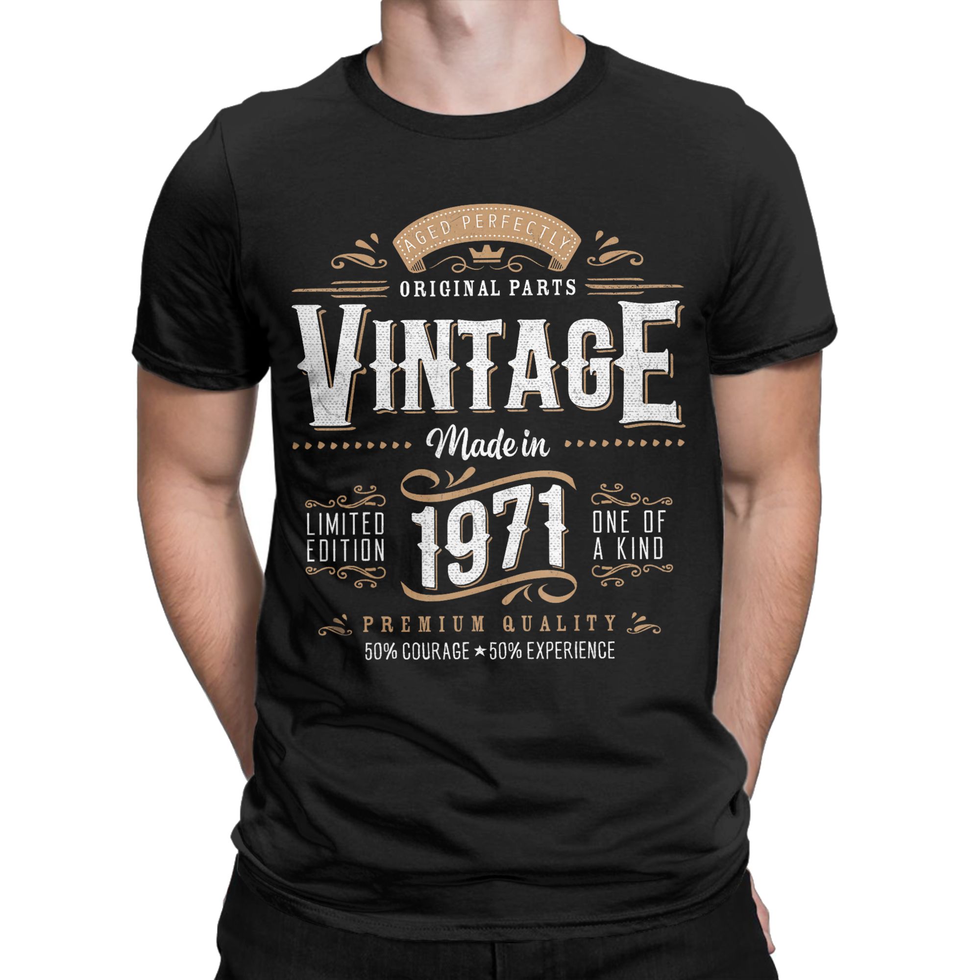 Vintage Fashion Ideas - Men Women's Vintage 1971 Label 55th