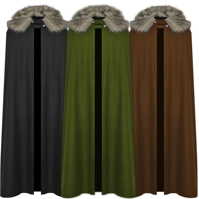 Medieval Men's Fashion Celtic  - Vintage Trench Coat ulasan dan harga