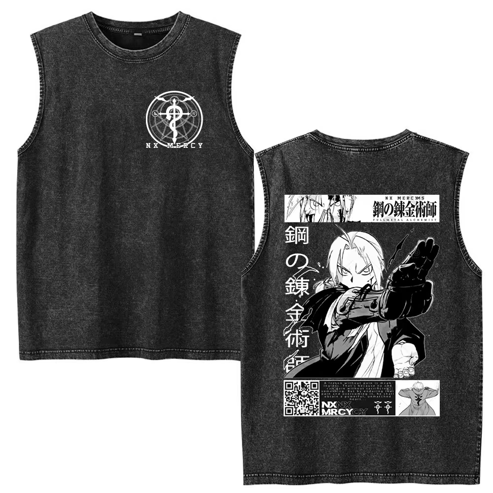 2026 Vintage Washed Anime Alch - Fashion Y Vintage ulasan dan harga