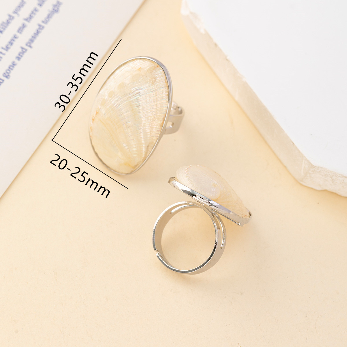 Vintage Chunky Shell Rings for - Vintage Fashion Outlet ulasan dan harga