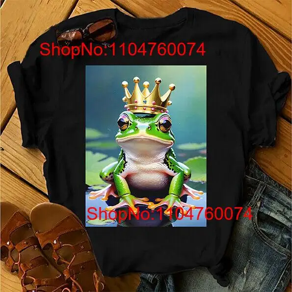 Funny T Shirt FROG IN A CROWN  - Vintage Fashion Ideas ulasan dan harga