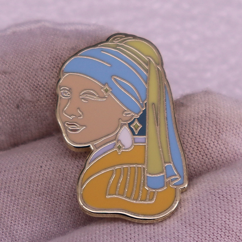 Hard Enamel Pins Classic Art B - Vintage Fashion Illustration ulasan dan harga