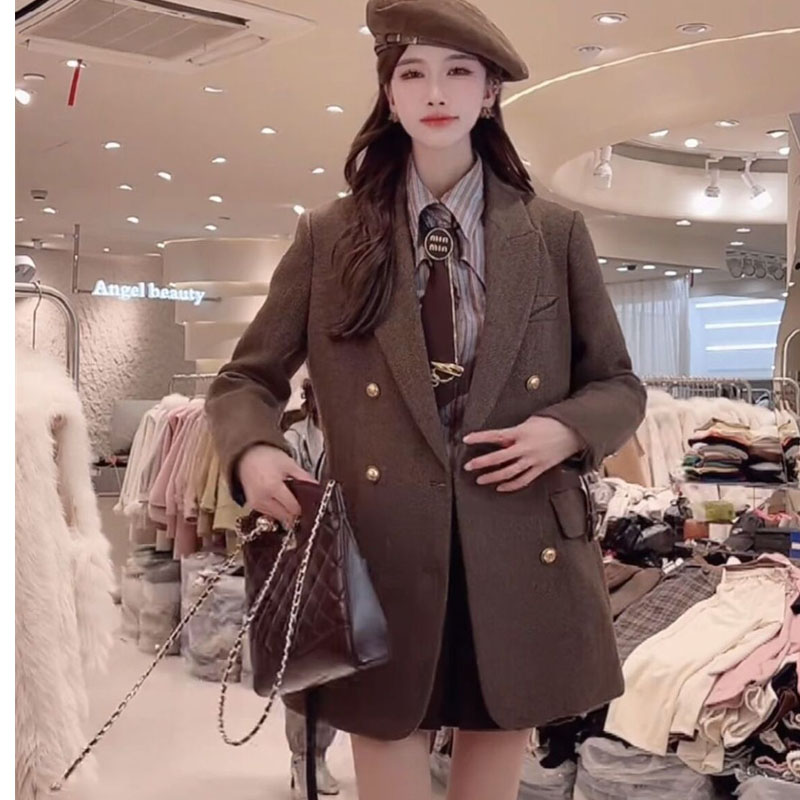 Vintage With Belt Wool Jacket  - Vintage Trench Coat ulasan dan harga