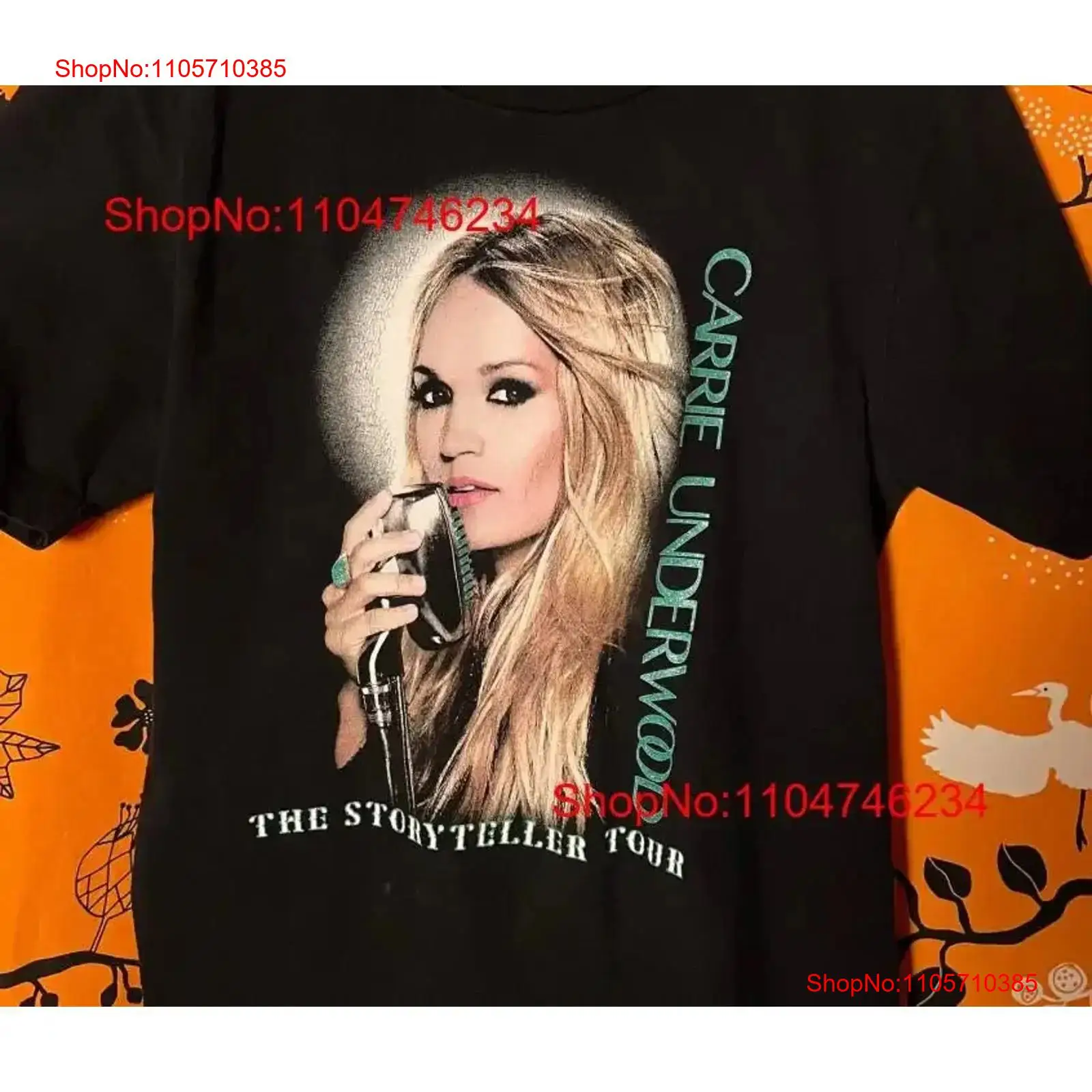 Carrie Underwood T shirt Uniqu - Vintage Fashion Thrift ulasan dan harga