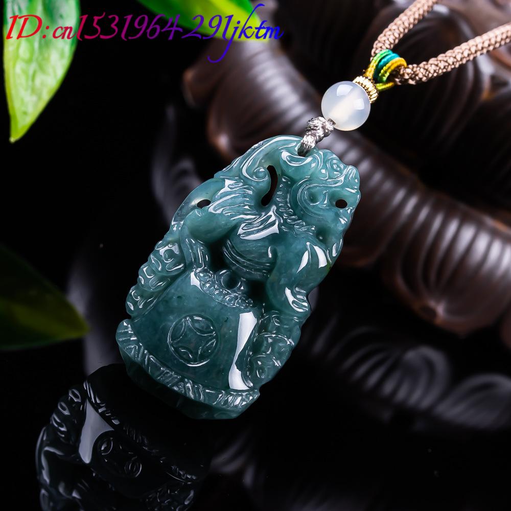 Burmese Jadeite Pixiu Pendant  - Vintage Fashion Accessories ulasan dan harga
