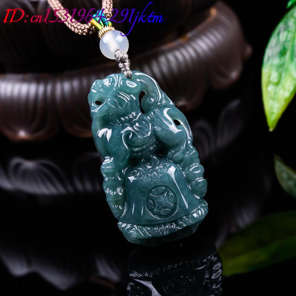 Burmese Jadeite Pixiu Pendant  - Vintage Fashion Accessories ulasan dan harga