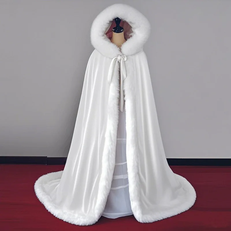 Hanfu Coat Fur Halloween Cape  - Vintage Trench Coat ulasan dan harga