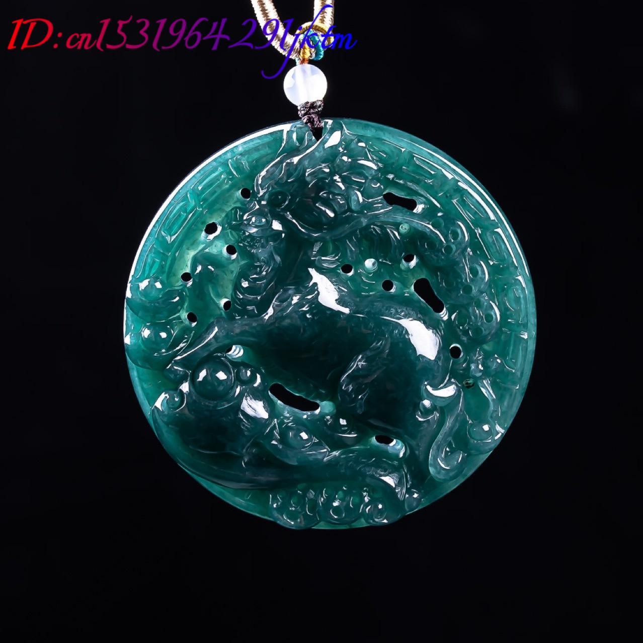 Burmese Jadeite Dragon Pendant - Vintage Fashion Accessories ulasan dan harga