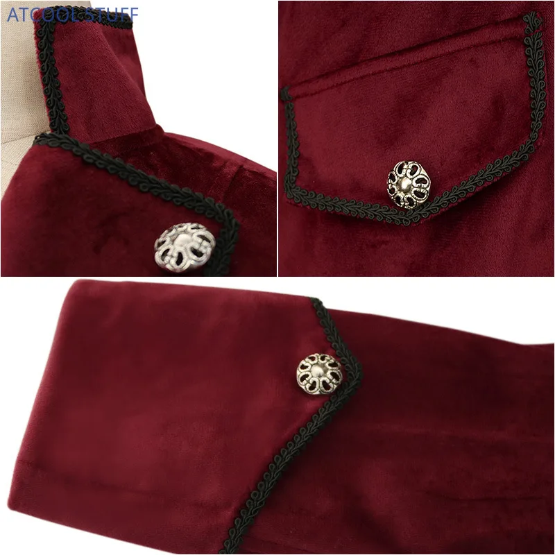 Classic Velet TailCoat Medieva - Vintage Trench Coat ulasan dan harga
