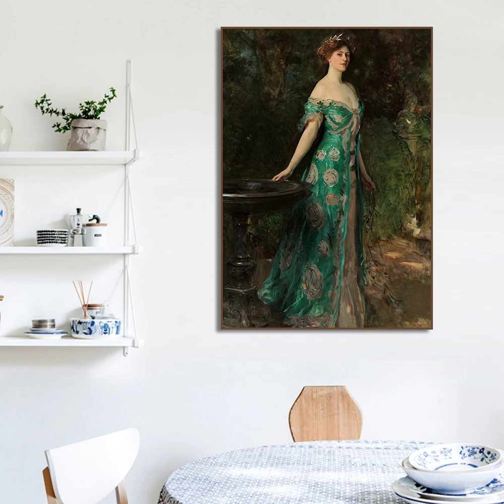 Renaissance Women Portrait Pos - Vintage Fashion Illustration ulasan dan harga