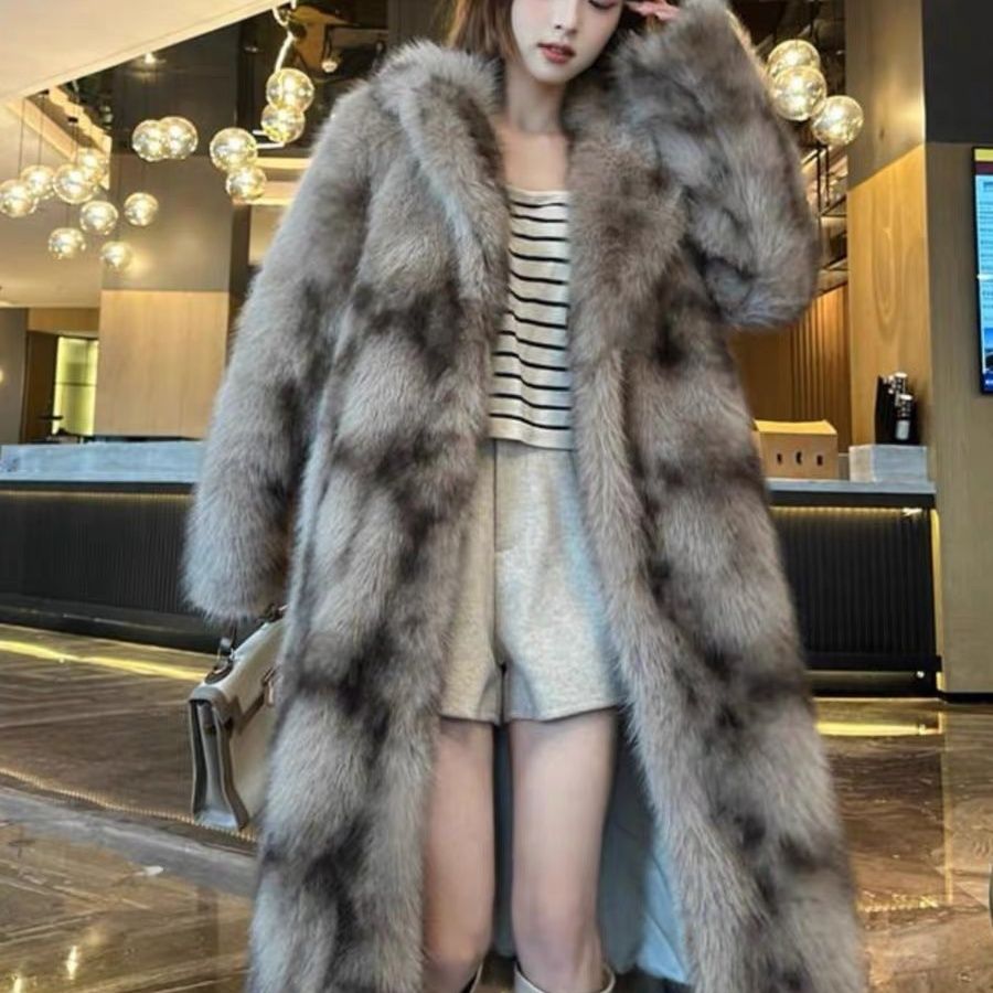 Luxury High-quality Fur Coat W - Vintage Trench Coat ulasan dan harga