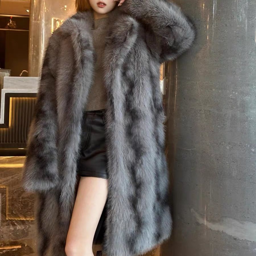 Luxury High-quality Fur Coat W - Vintage Trench Coat ulasan dan harga