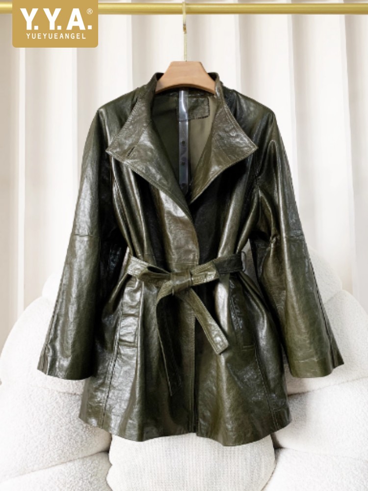 Vintage Women Belted Loose Fit - Vintage Trench Coat ulasan dan harga