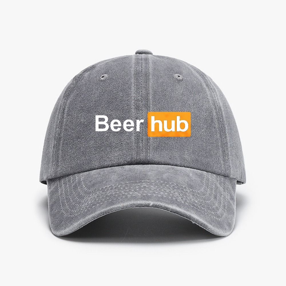 Beer Hub print Baseball Caps V - Vintage Fashion Hub ulasan dan harga