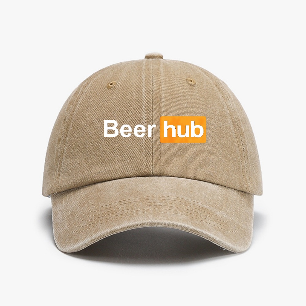 Beer Hub print Baseball Caps V - Vintage Fashion Hub ulasan dan harga
