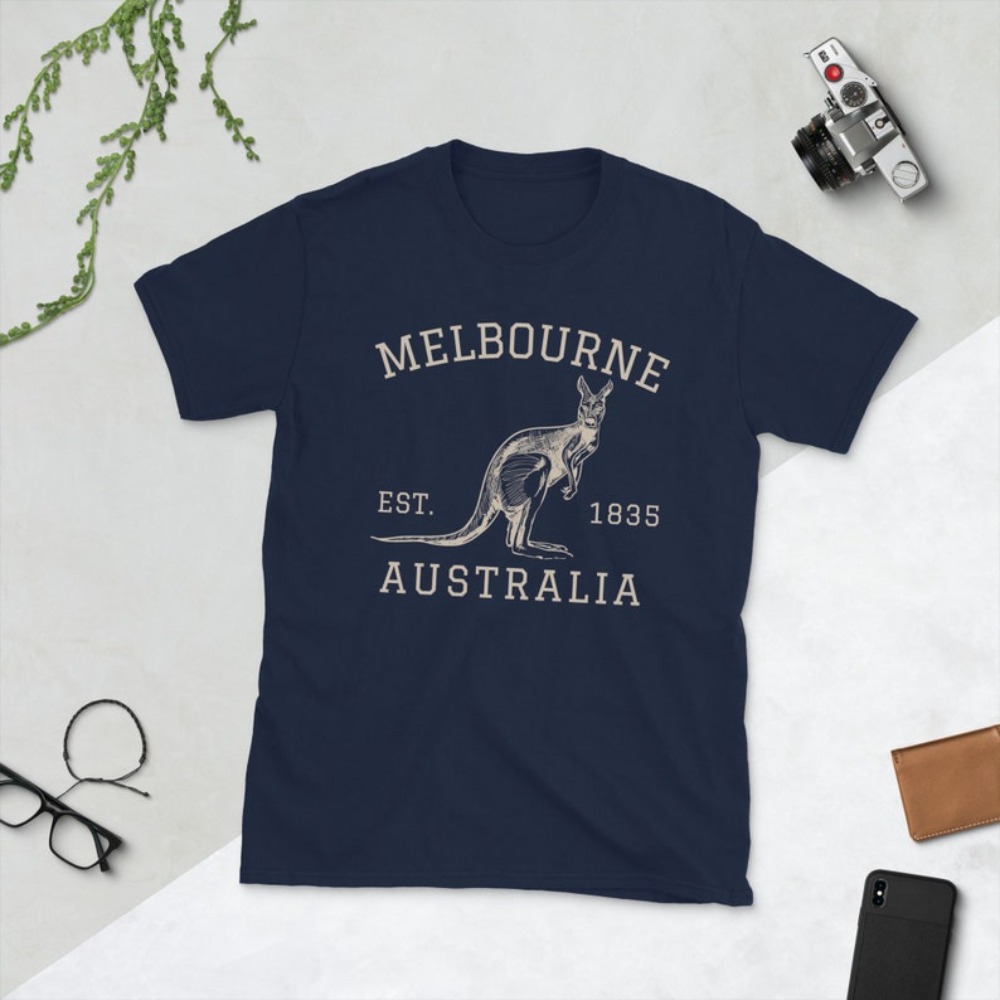 Melbourne Australia T-Shirt Au - Vintage Fashion Melbourne ulasan dan harga