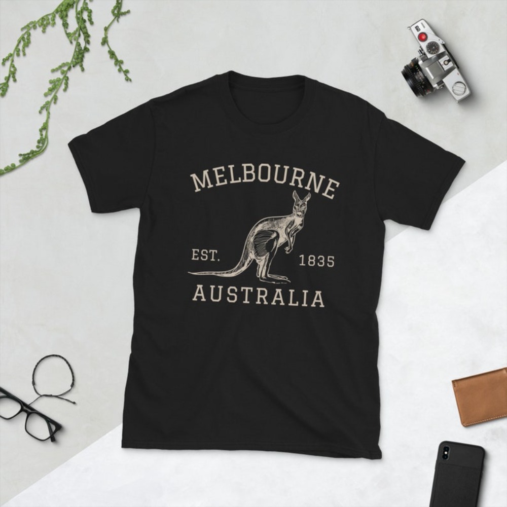 Melbourne Australia T-Shirt Au - Vintage Fashion Melbourne ulasan dan harga