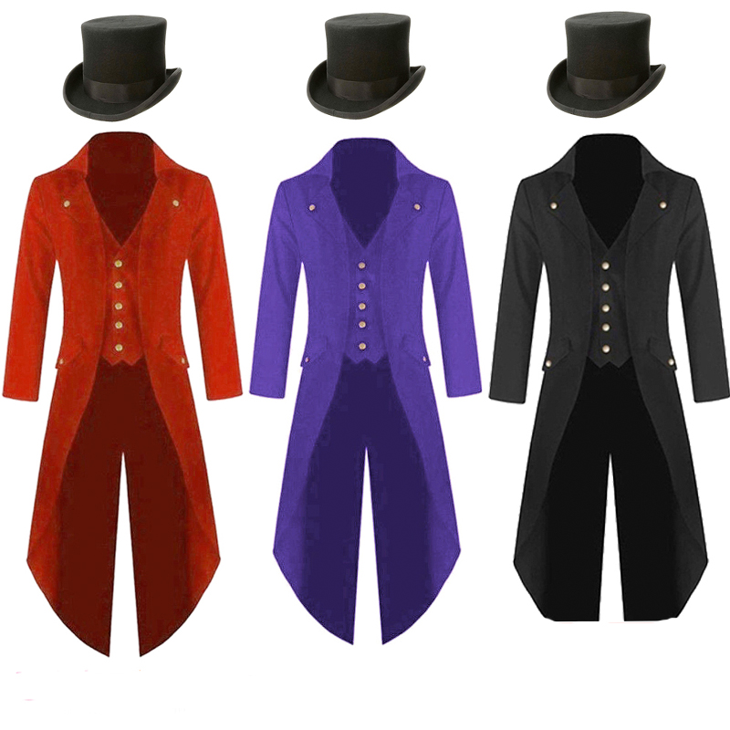 Plus Size 5XL Mens Medieval St - Vintage Trench Coat ulasan dan harga