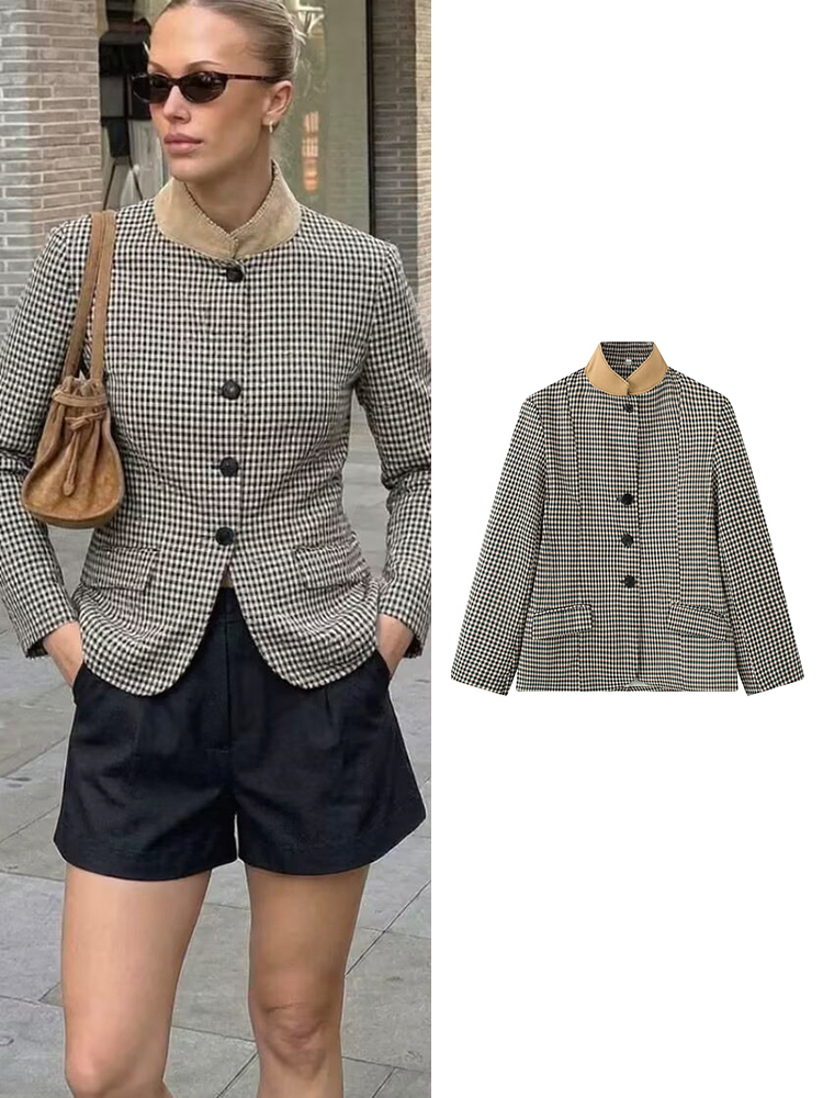 TFMLN Women's Vintage Plaid Bl - Vintage Trench Coat ulasan dan harga